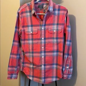 Jcrew Plaid Long Sleeved Button Up